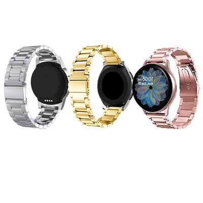 Pulseiras Smartwatch Kit 3 Uni Relogio Inteligente Inox