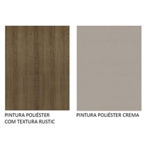 Armário De Cozinha Completa 200cm Rustic/crema Glamy Madesa 07 Rustic/rustic/crema
