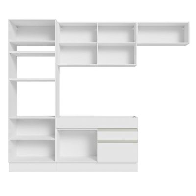Armário De Cozinha Completa 270cm Branco Glamy Madesa 15 Branco