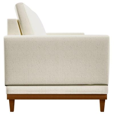 Sofa 3 Lugares 200 Cm Crons Linho Cru Vazzano Cru