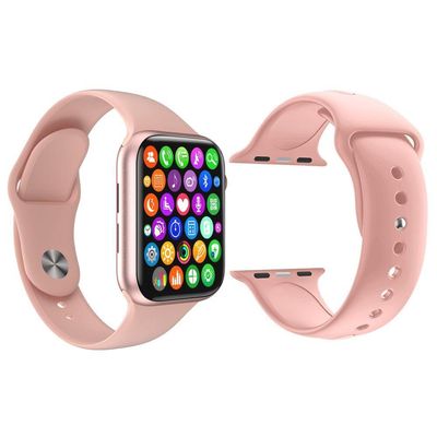 Kit 1 Smartwatch Iwo9 Lite Rosa Android Ios+Pulseira Rosa
