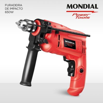 Furadeira De Impacto Mondial Power Tools Nffi-07-127v-vermelho 110v