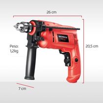 Furadeira De Impacto Mondial Power Tools Nffi-07-127v-vermelho