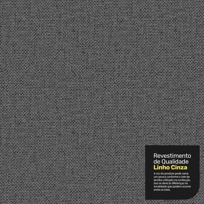 Poltrona De Amamentação E Descanso Zoe Com Base Balanço Linho Cinza - Desk Design