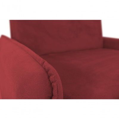 Sofá Cama Para Sala De Estar Zaia Com Baú Suede Matrix - Goiaba Goiaba