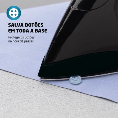 Ferro de Passar Roupa a Seco Mondial Fsn-55-B Preto - 220V UNICA