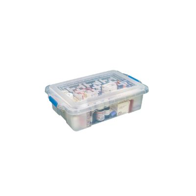 Caixa Organizadora São Bernardo Container Box em Plástico Cristal 8,4L UNICA