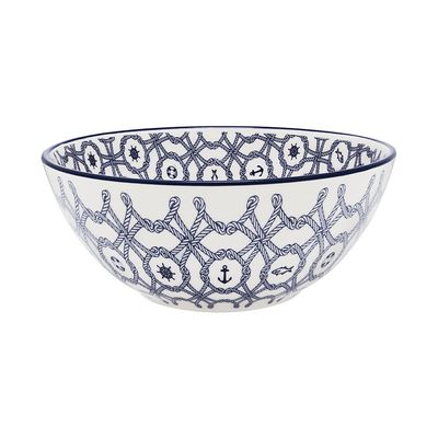 Tigela Cerâmica Oxford Náutico Azul 600ml UNICA