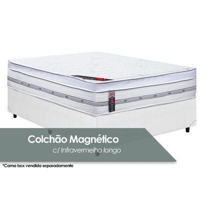 Colchão Casal Magnético c/ Niponpedic Molas Ensacadas Pocket (138x188x32) - Castor
