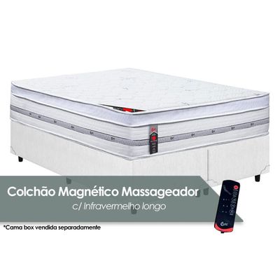 Colchão King Magnético c/Vibro Massagem Niponpedic Molas Ensacadas Pocket (193x203x32) - Castor