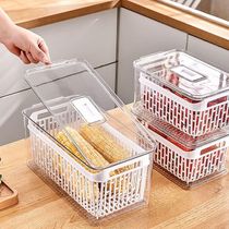 Organizador Com Cesto 3,2 L Para Geladeira Plástico Caixa Organizadora Empilhável