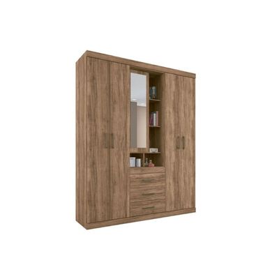 Guarda Roupa Solteiro 5 Portas E 3 Gavetas Havana Star 5.3 Atacama - Santos Andirá