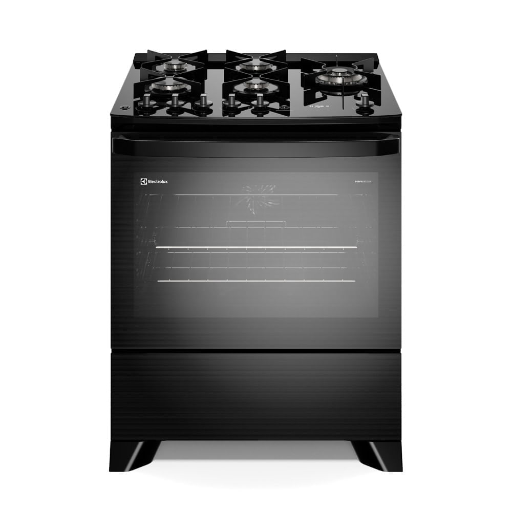 Fogão 5 Bocas Electrolux Experience Perfectcook360 Preto Mesa em Vidro - 110v - Fe5cp Fogão 5 Bocas Electrolux Experience Perfectcook360 Preto Mesa em Vidro - 110v - Fe5cp