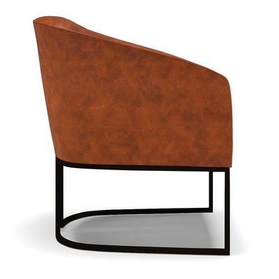 Poltrona Stella Corano Base Industrial Preto - D'Rossi Cor Nozes