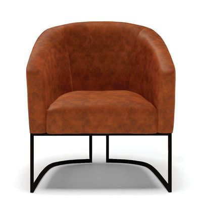 Poltrona Stella Corano Base Industrial Preto - D'Rossi Cor Nozes