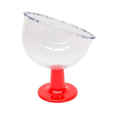 Taça Inclinada Lsc Toys para Decoração e Alimentos 420ml com Base Vermelha UNICA