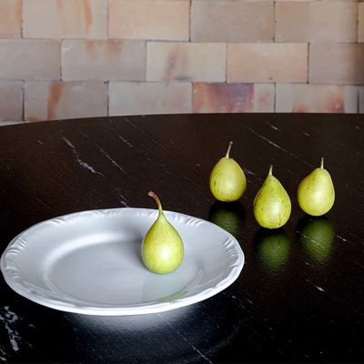 Prato Raso Schmidt Pomerode Branco 26cm UNICA