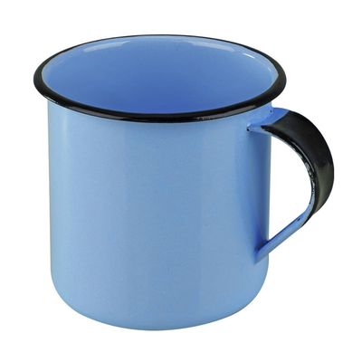 Caneca Esmaltada Metallouça Aço Azul 70ml UNICA