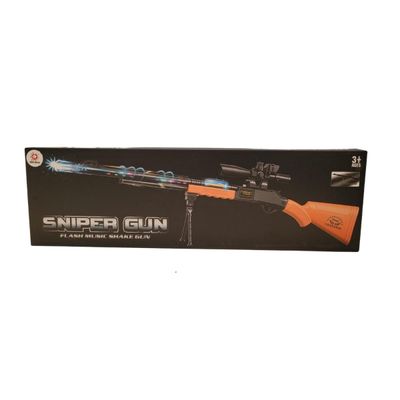 Brinquedo Sniper Plástico MD10255 Com Luz e Som - Jmd Toys