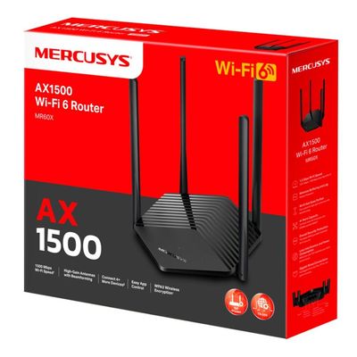 Roteador Mercusys Wireless MR60X WI-FI 6 AX1500 MR60X
