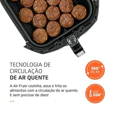 Fritadeira Sem óleo Air Fryer 6 Litros Afn-60-bi Mondial Air Fryer Afn-60-bi 220v/60hz