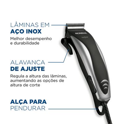 Máquina de Cortar Cabelo Mondial CR02 - 110V UNICA