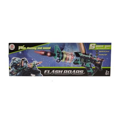 Brinquedo Metralhadora Plástico MD10256 Luz e Som - Jmd Toys