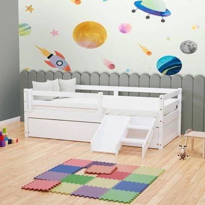 Bicama Solteiro Infantil Eco E Mini Escada/escorregador Branco Mobilistore
