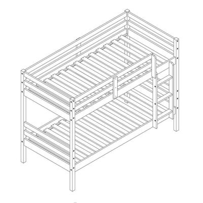 Beliche Infantil Eco Com Grade De Proteção Madeira Maciça Branco Mobilistore