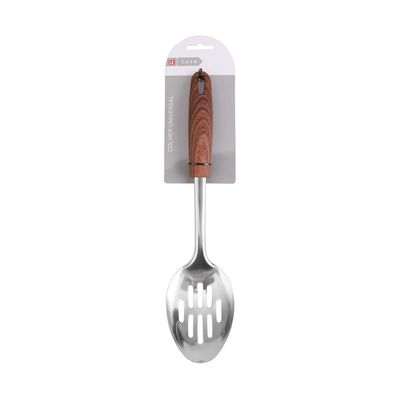 Colher de Cozinha Universal Le Madera em Inox com Cabo de Madeira UNICA