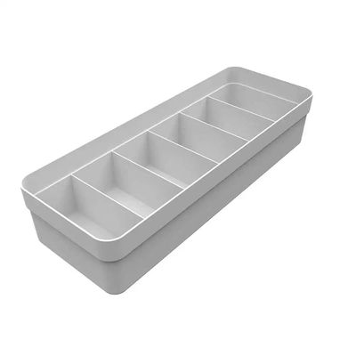 Caixa Organizadora de Gaveta Martiplast Colmeia Logic G de Plástico Branco Multiuso 35x12,5x7,5cm UNICA