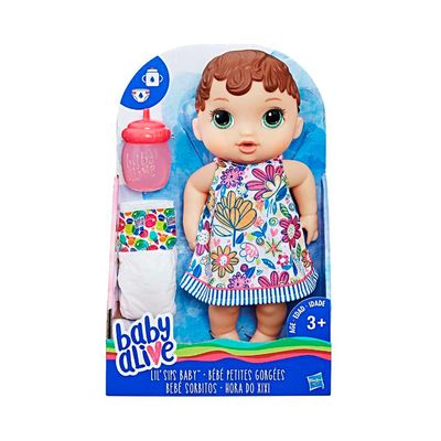 Boneca Baby Alive Hora do Xixi Morena UNICA