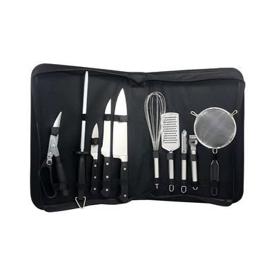 Jogo para Churrasco Fracalanza em Inox com Bolsa de Nylon com 10 Peças UNICA