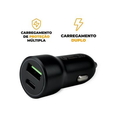 Carregador Veicular Turbo Armor USB Tipo C - Gshield