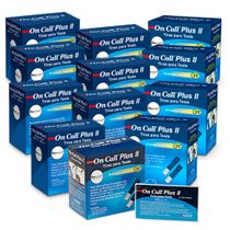 300 Tiras de Glicose Individuais On Call Plus II
