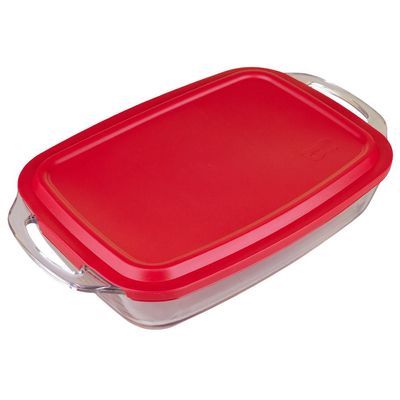 Assadeira com Tampa Retangular 3,5L Seletta Marinex