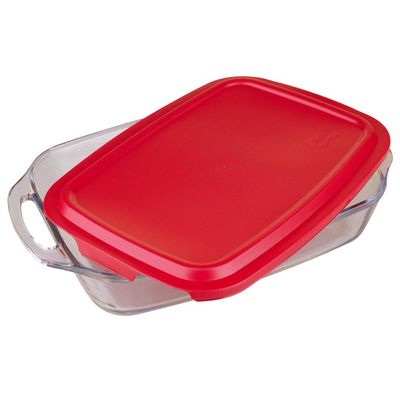 Assadeira com Tampa Retangular 3,5L Seletta Marinex
