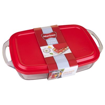 Assadeira com Tampa Retangular 3,5L Seletta Marinex