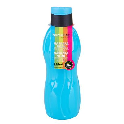 Garrafa Squeeze Neon 600ml Homeflex MD243