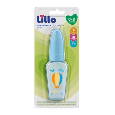 Mamadeira Chuquinha Lillo Mini Azul 50ml UNICA