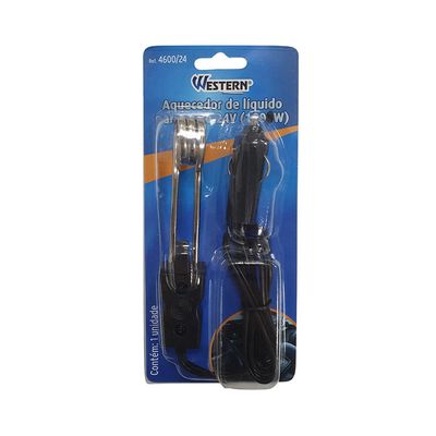 Aquecedor de Líquido Western Carro 24V Preto UNICA