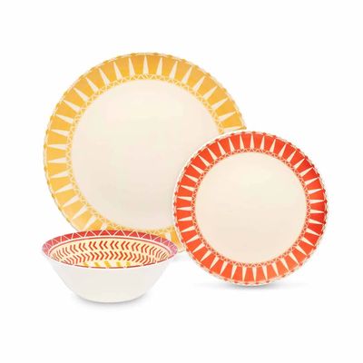 Prato de Sobremesa Cerâmica Le Solar Amarelo Unni 20cm UNICA