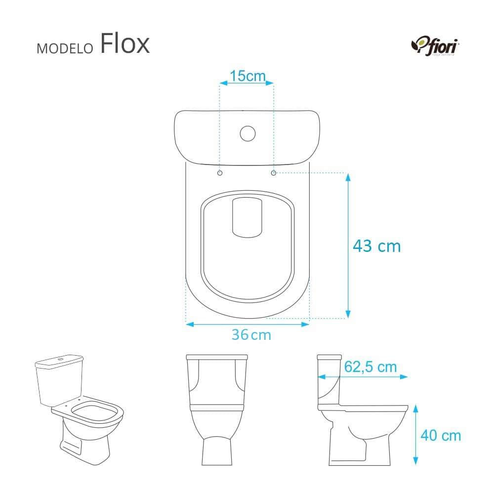 Assento Sanitário Flox Verde Claro para vaso Fiori