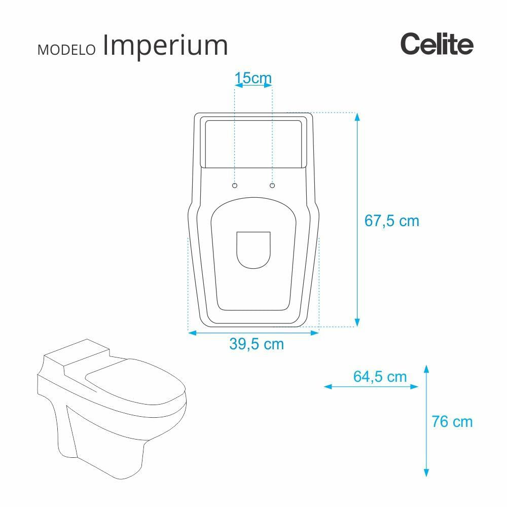 Assento Sanitário Imperium Branco para vaso Celite