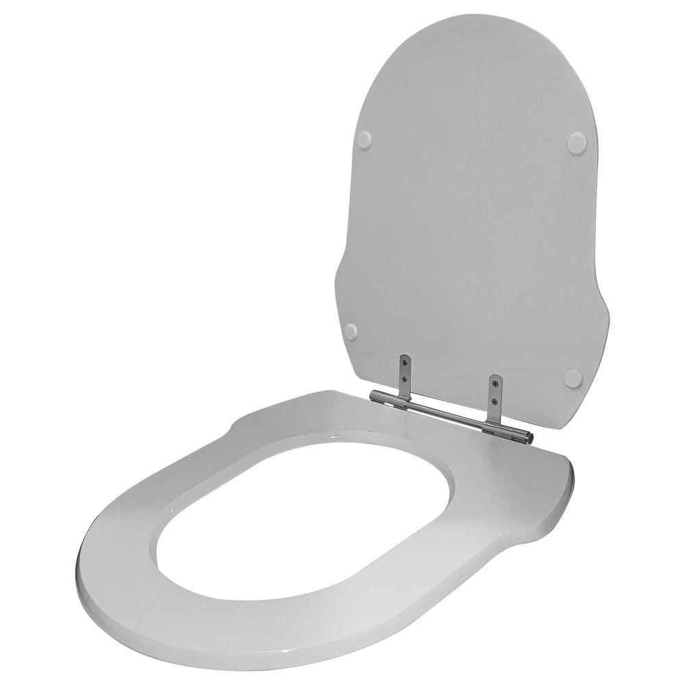 Tampa de Vaso Hampton Cinza Platina para Bacia Incepa