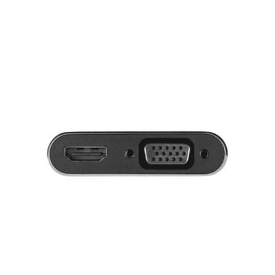 Adaptador TYPE C 4-EM-1 para HDMI VGA PD e USB 3.0 Vinik - AT41VN
