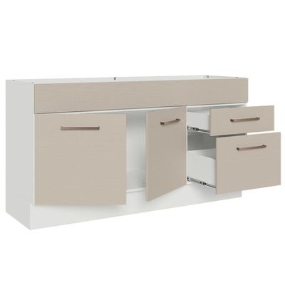 Balcão Gabinete De Pia 150 Cm Es Madesa
