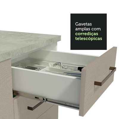 Balcão Gabinete De Pia 150 Cm Es Madesa