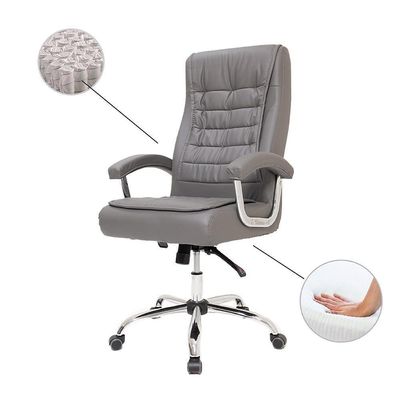 Cadeira De Escritório Big c/Molas Ensacadas Cinza 150Kgs