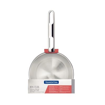 Frigideira Allegra Em Aço Inox Fundo Triplo 24 Cm 2,1 L Tramontina 62666/240